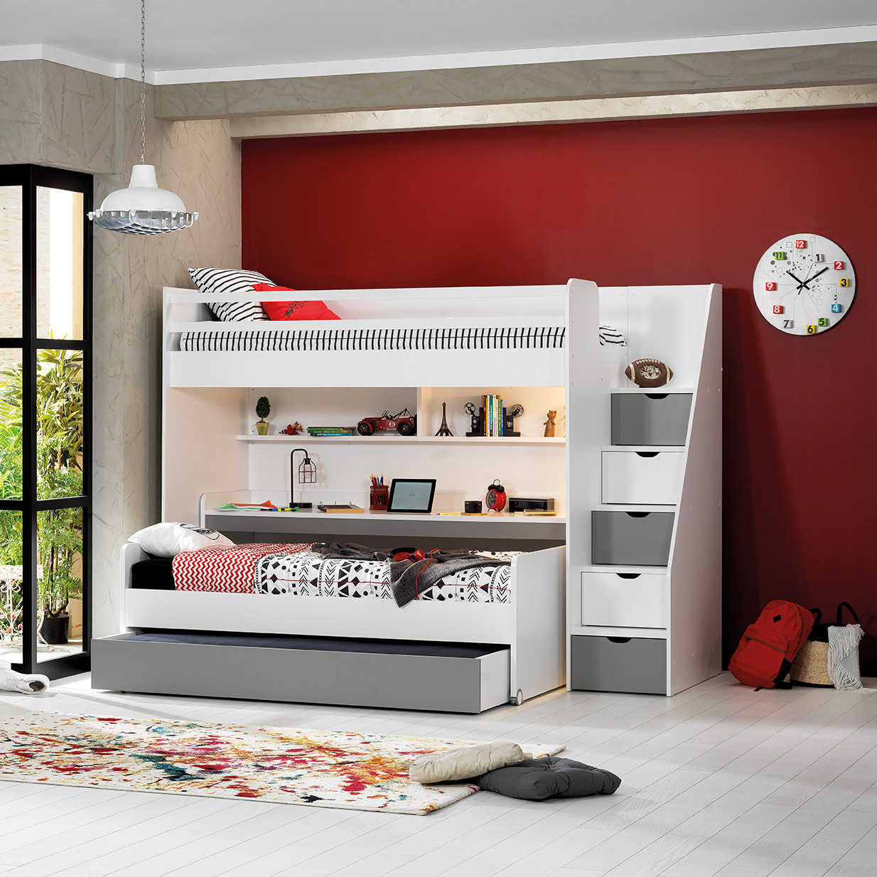 Hochbett Neo Set Grau, Set 1 4