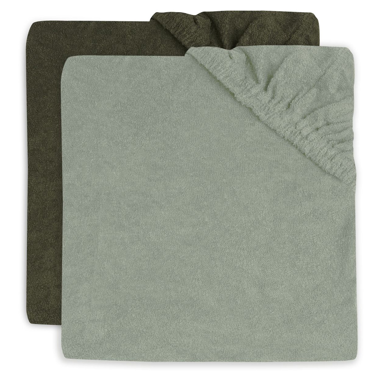 Wickelkissenbezug Frottee Ash Green Leaf 2er Pack