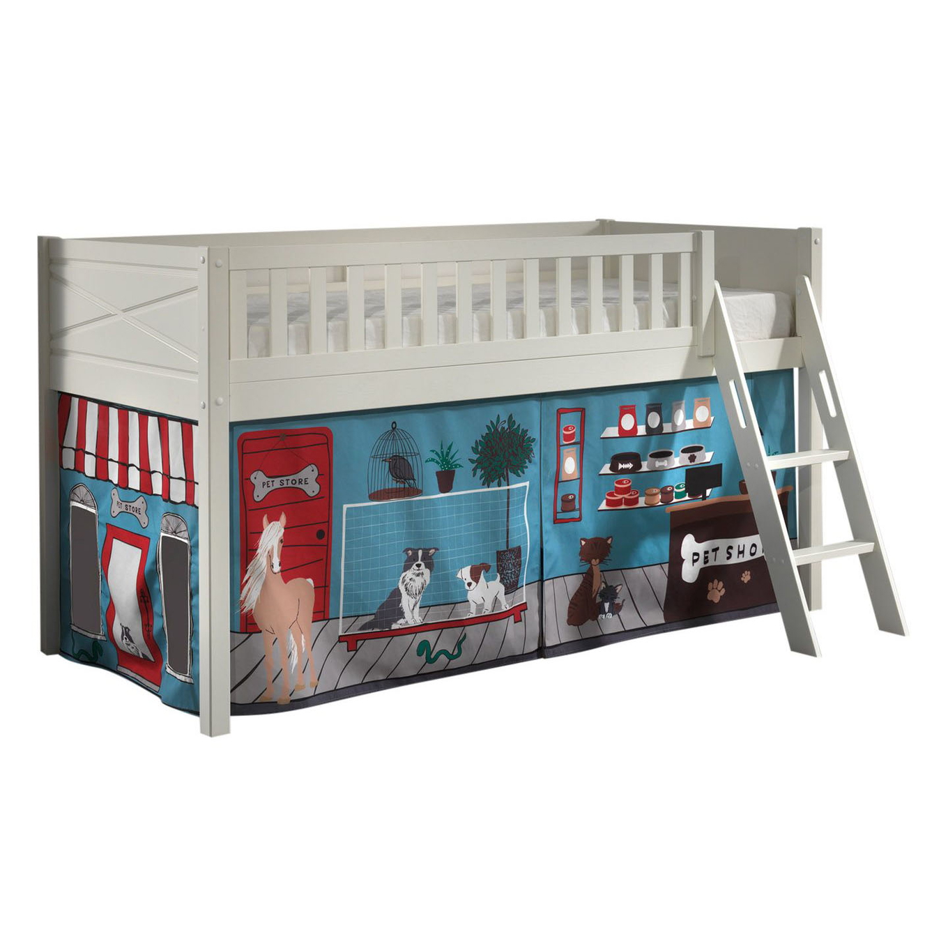 Halbhohes Bett Scott Pet Shop 1