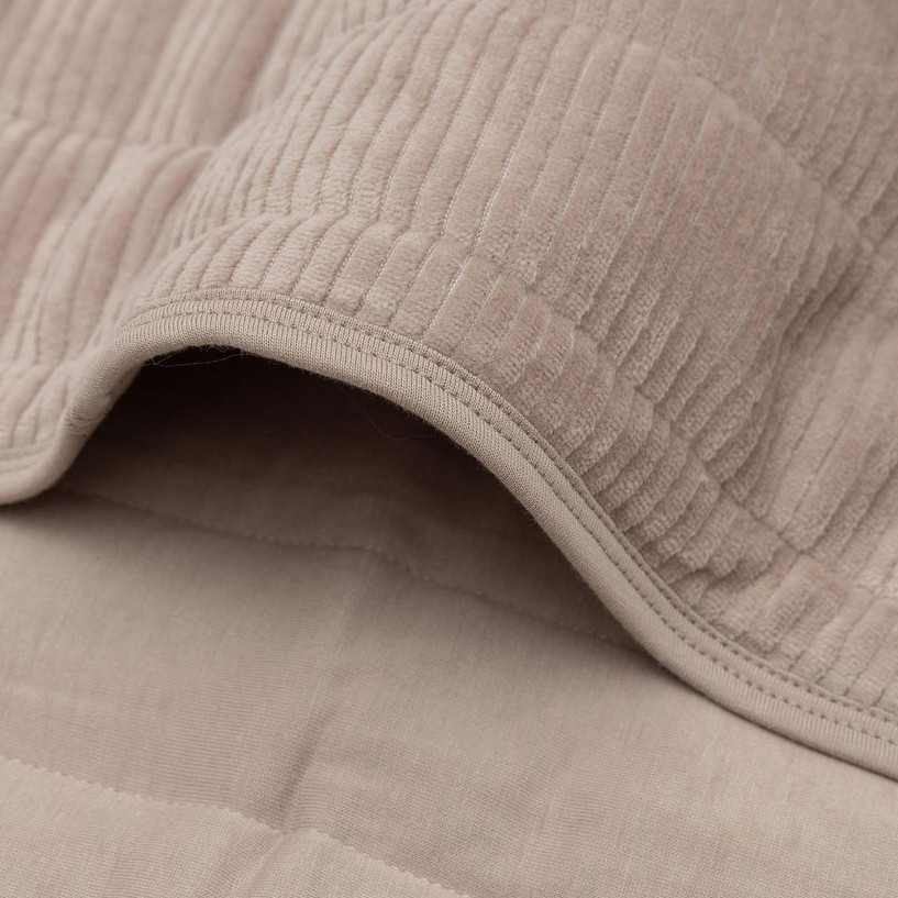 Decke Velvet Rib Milky Coffee 7