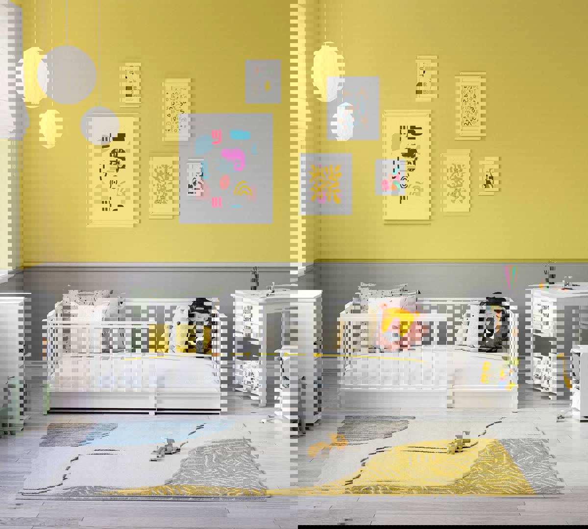 Bett Montes 90x190cm Weiss 3