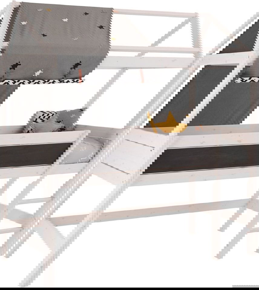 Bettfront mit Kreidetafeldruck 4