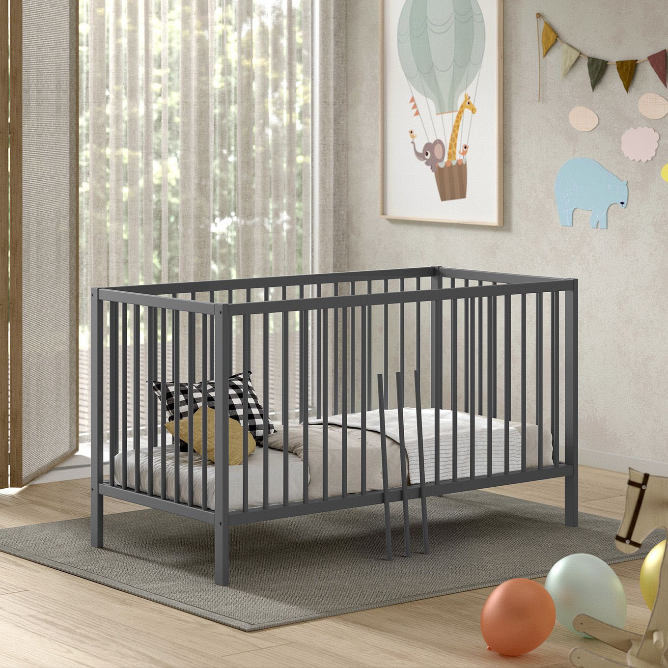 Babybett Dino 70 Anthrazit #2
