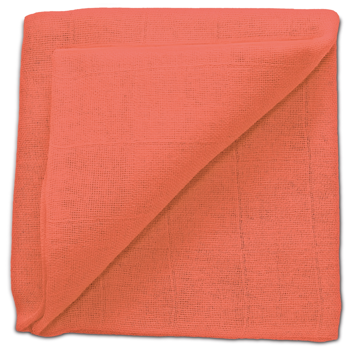 Gaze Spucktuch Uni Coral 1