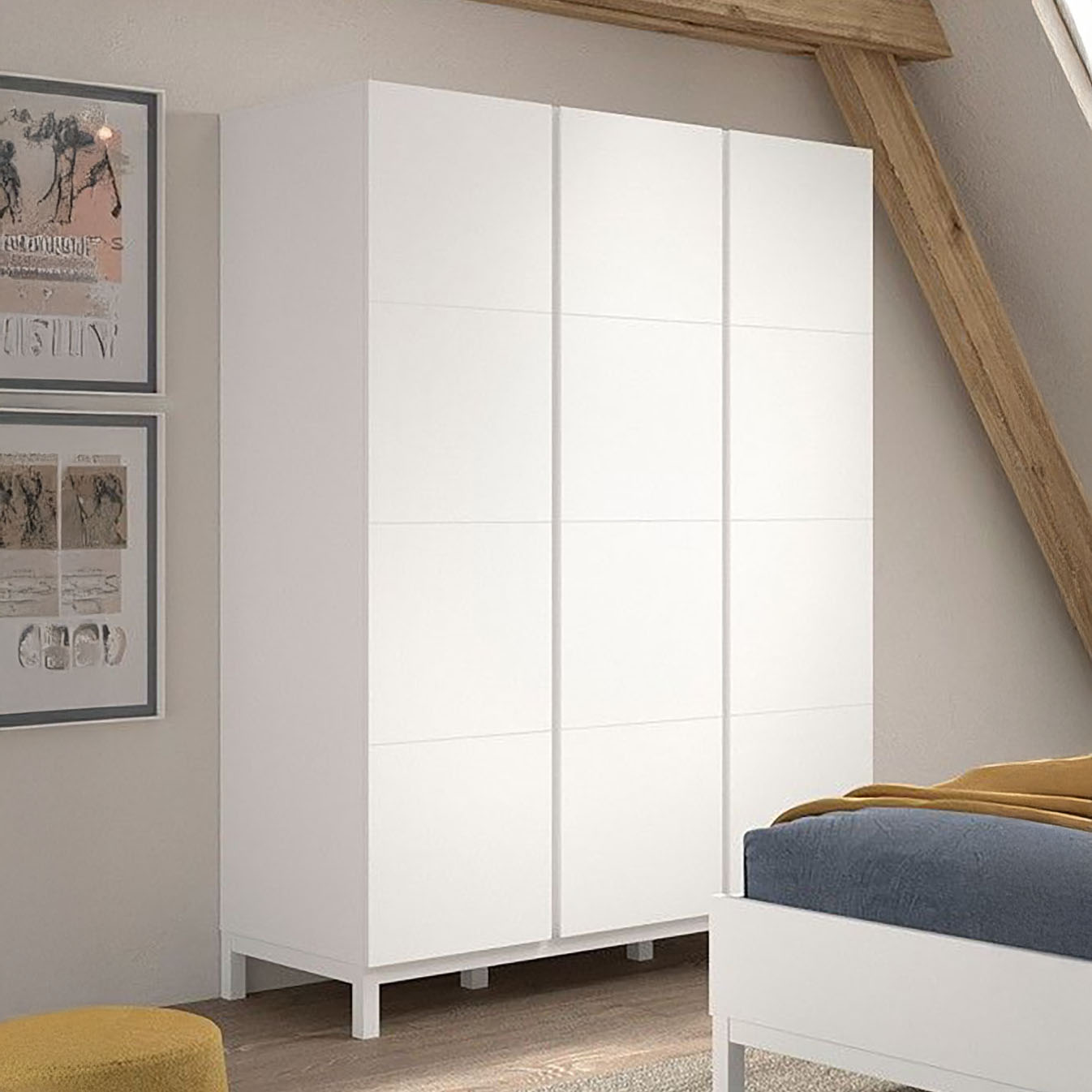 Kleiderschrank Eva 3-türig 2