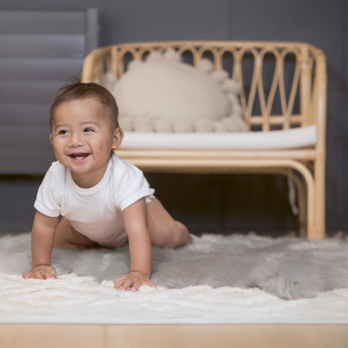 Lammfell ungeschoren silbergrau #2