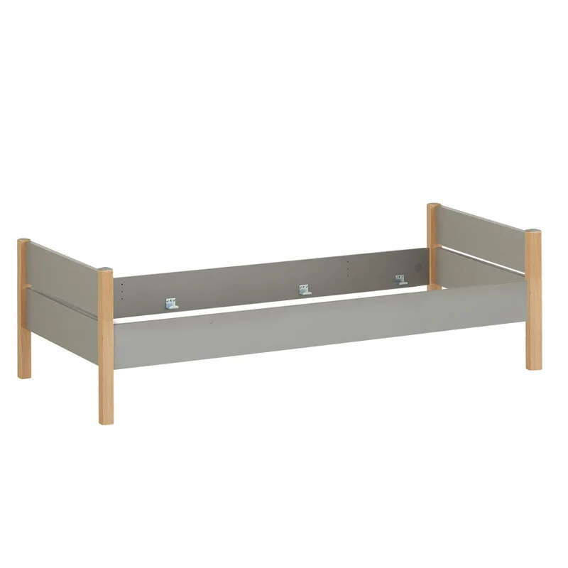 Bett Sten Grau, Bettpfosten quadratisch