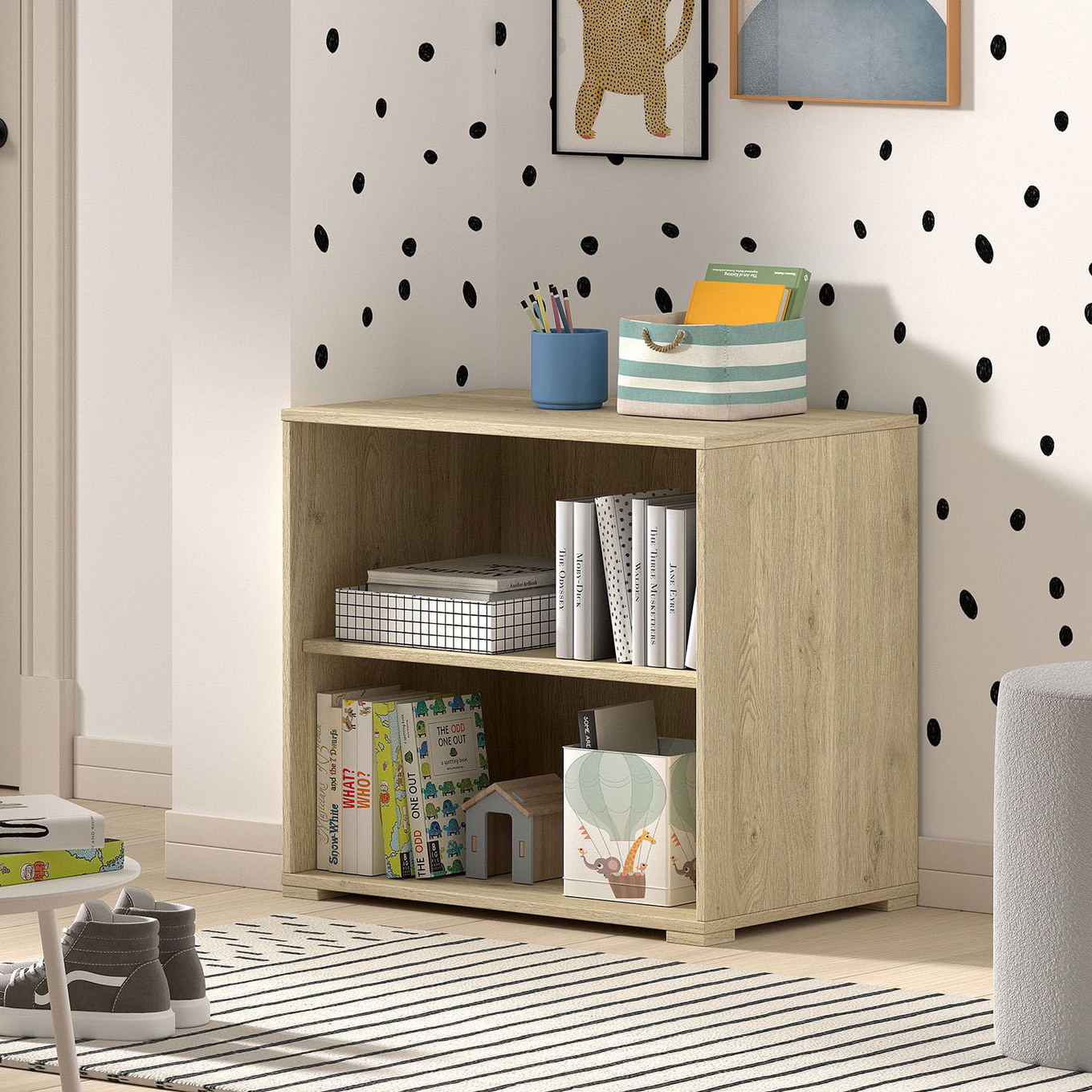 Regal Sam mit 2 Fächern Natur 2