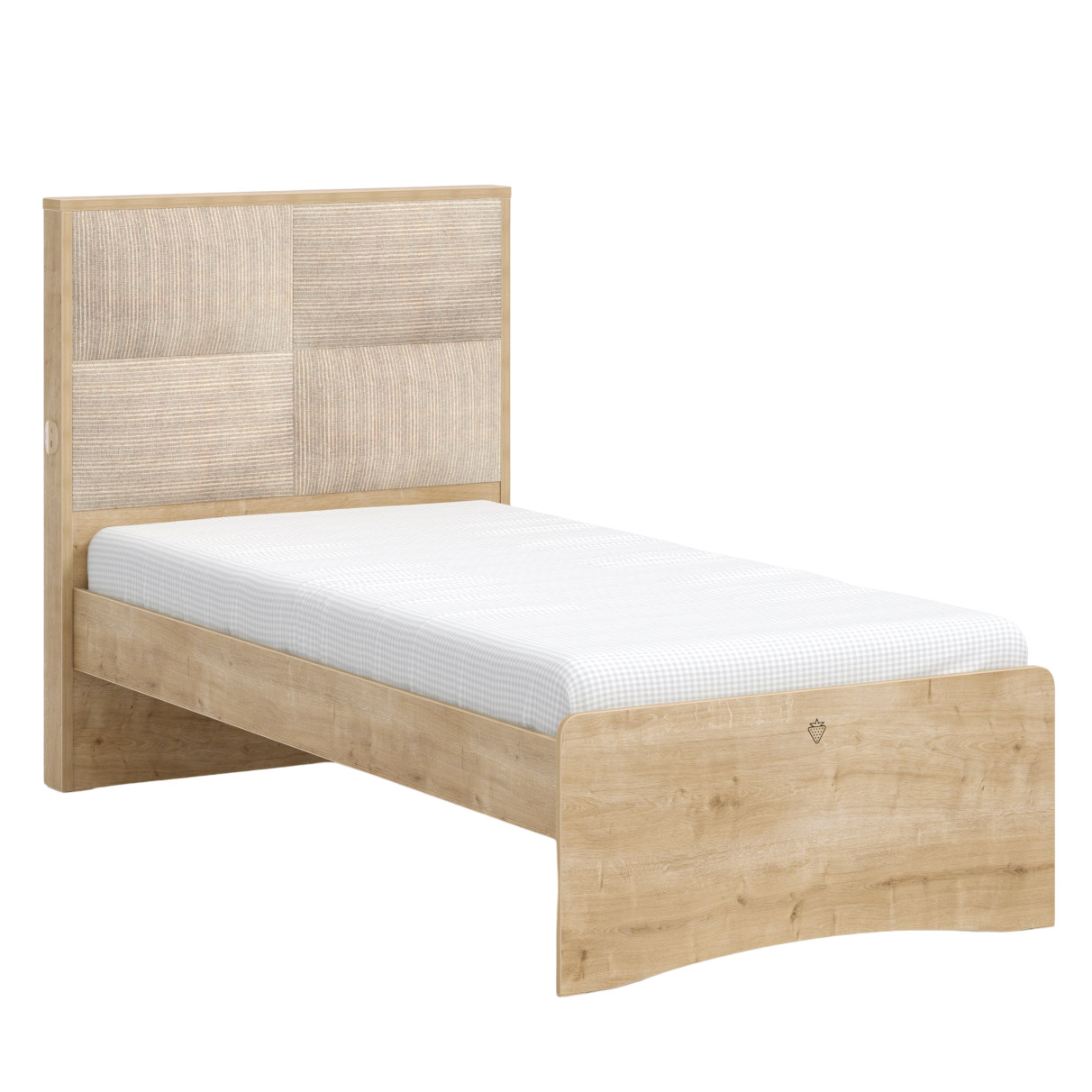 Bett Mocha Modern mit Polster, 100 x 200 cm