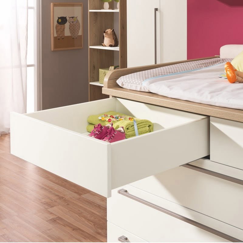 Kommode Remo Breit Weiss, Holz 9