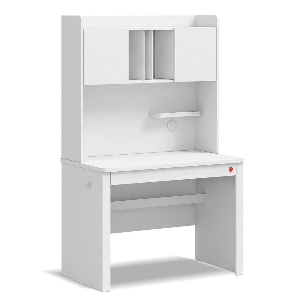 Schreibtisch Varia White Klein mit Aufsatz