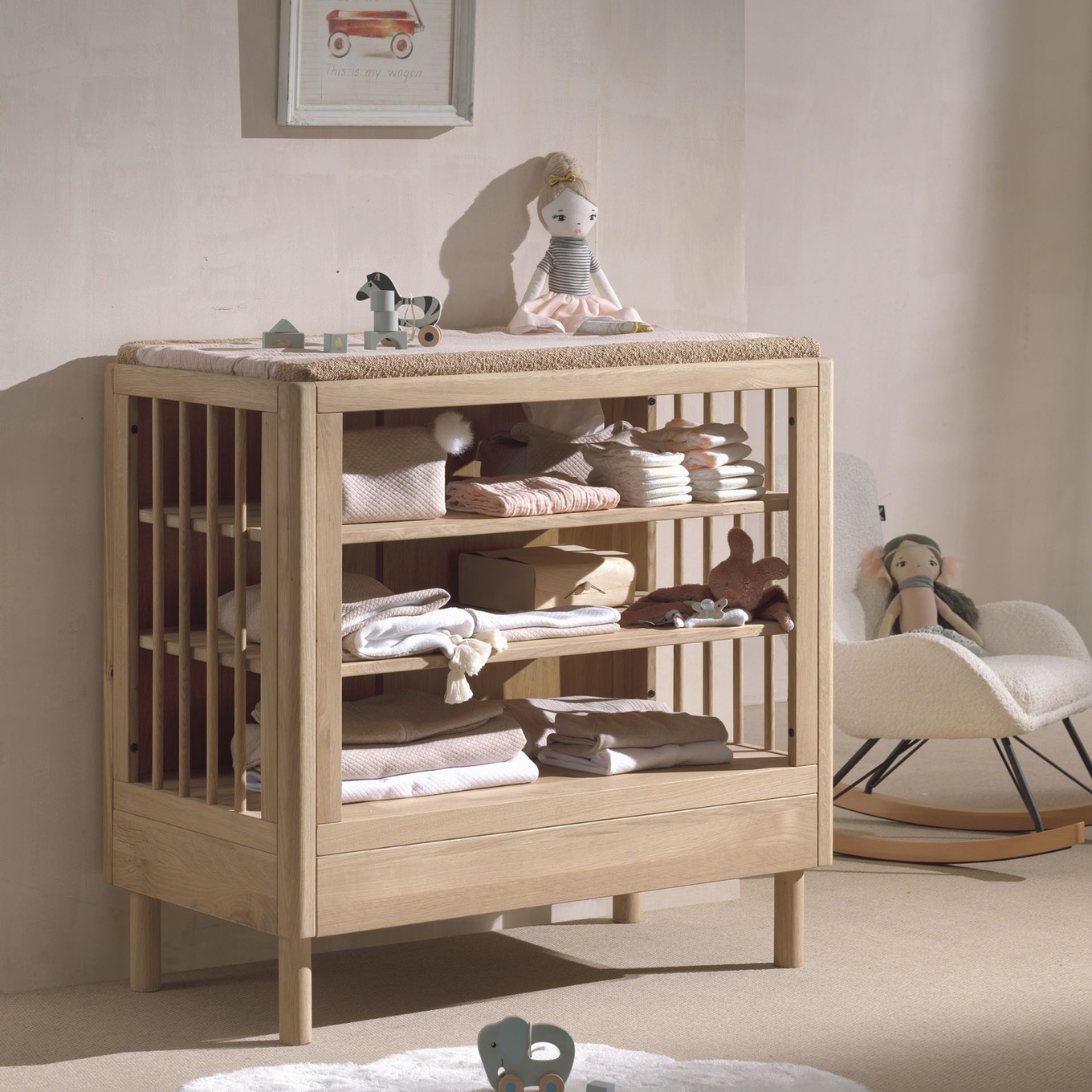 Babyzimmer Forrest Eiche 3-teilig Set B 5
