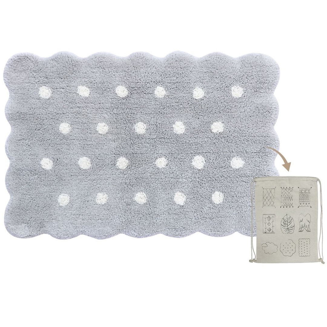 Teppich Biscuit Mini Grau 1