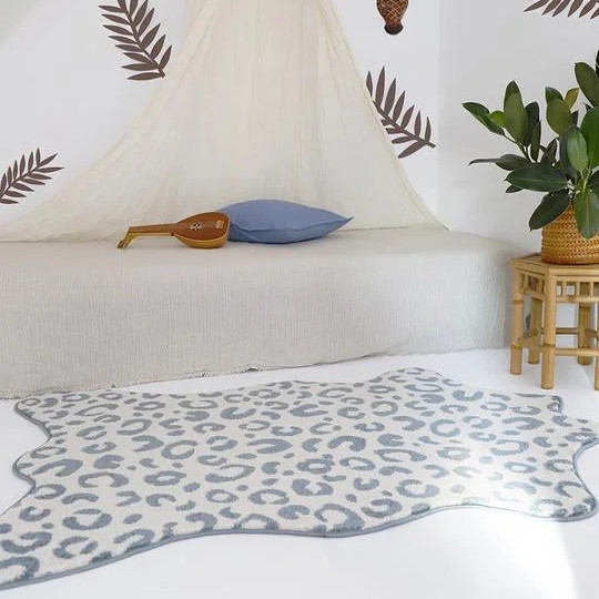 Teppich Bao Silberblau 2