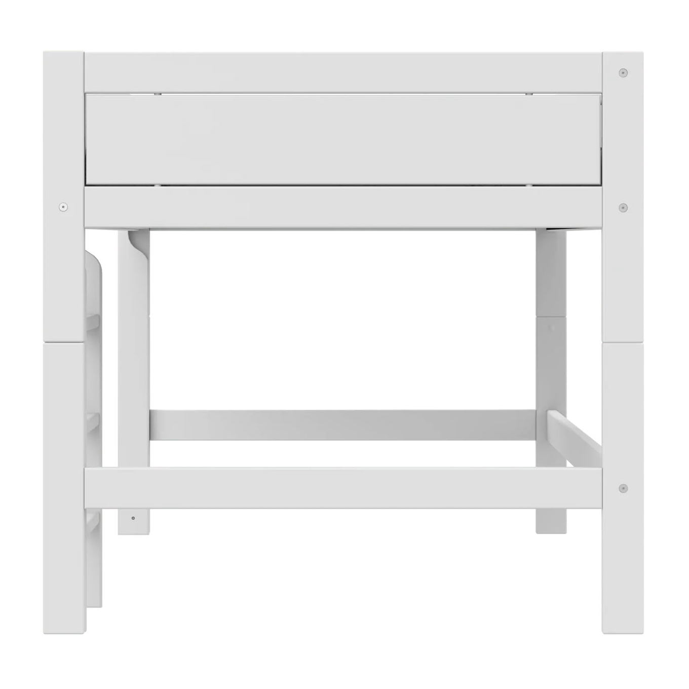 Halbhohes Bett Lifetime 120 Weiss, Rollrost 4