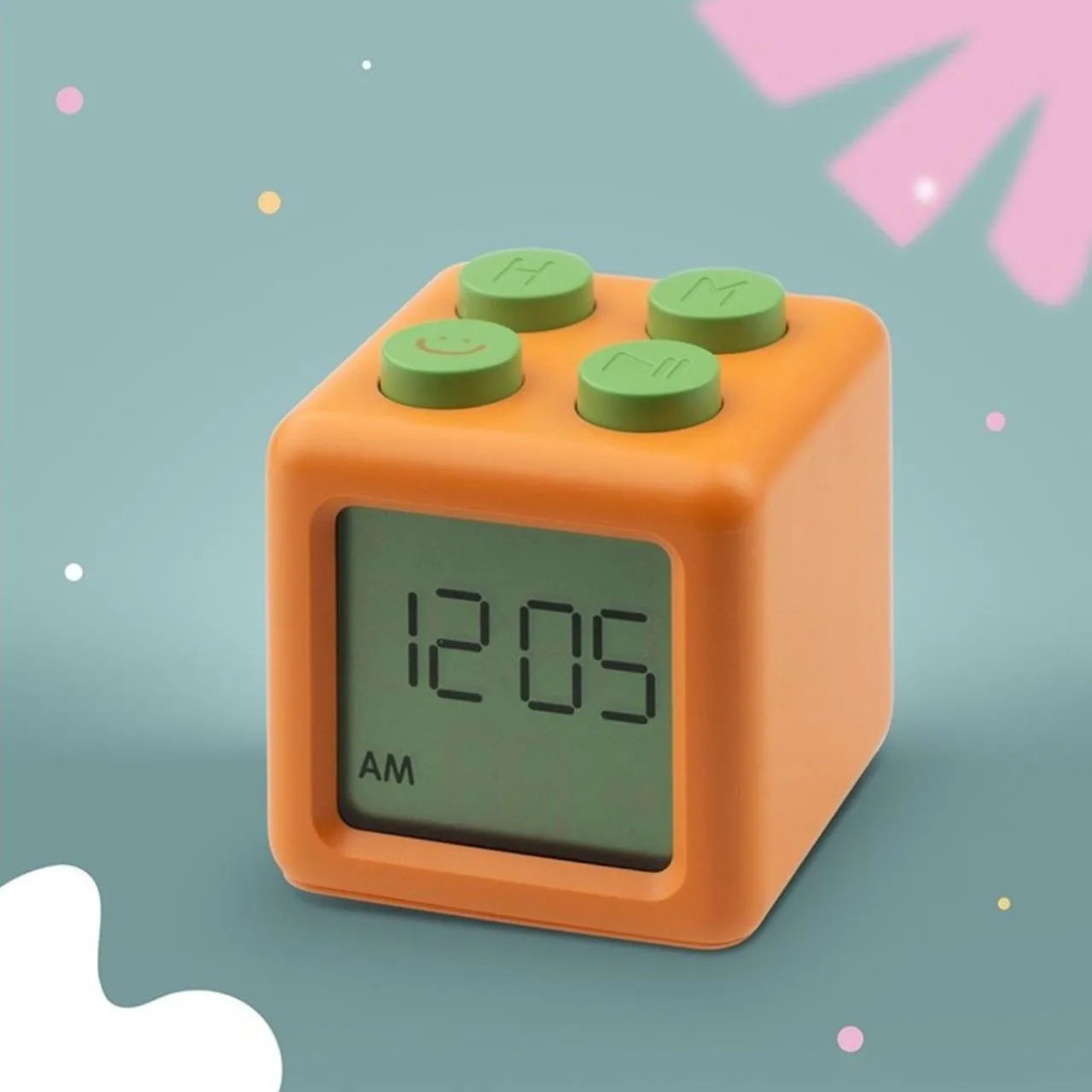 Wecker Würfel Orange 2