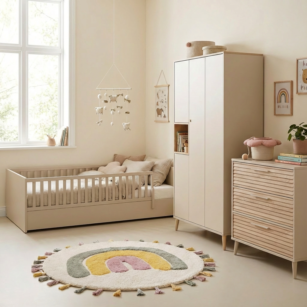 Bett Little Flo Beige, 90 x 200 cm #2