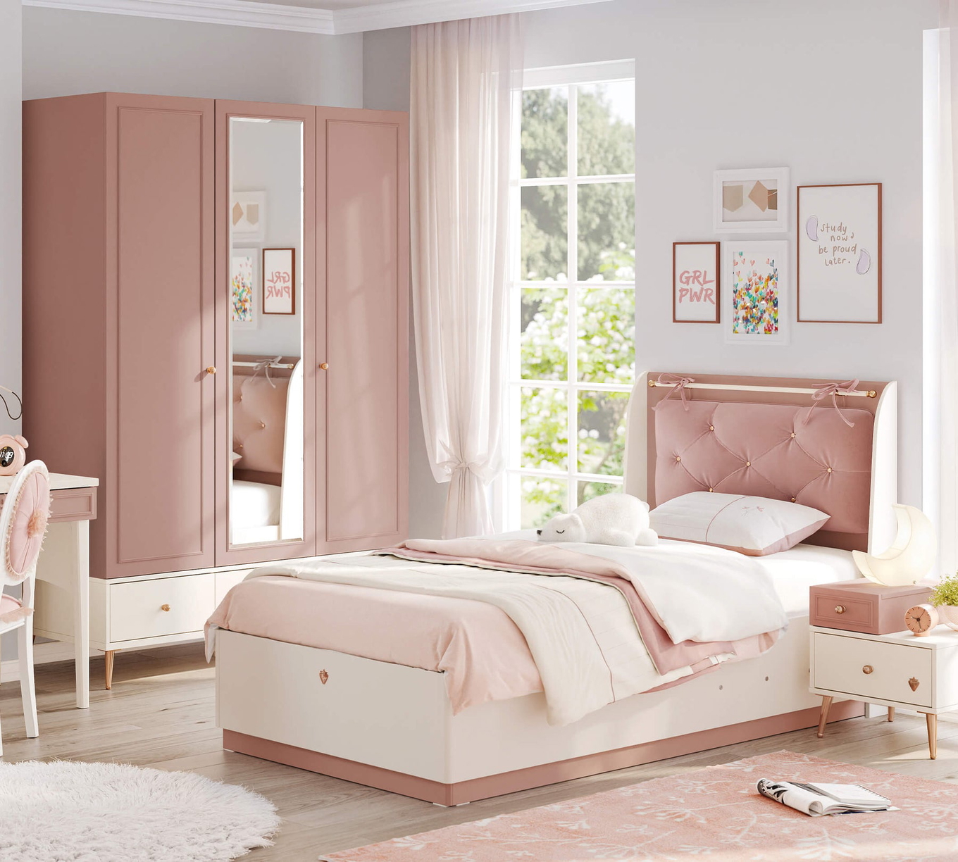 Bett Elegance  mit Stauraum, mit Kopfteil, 100 x 200 cm 3