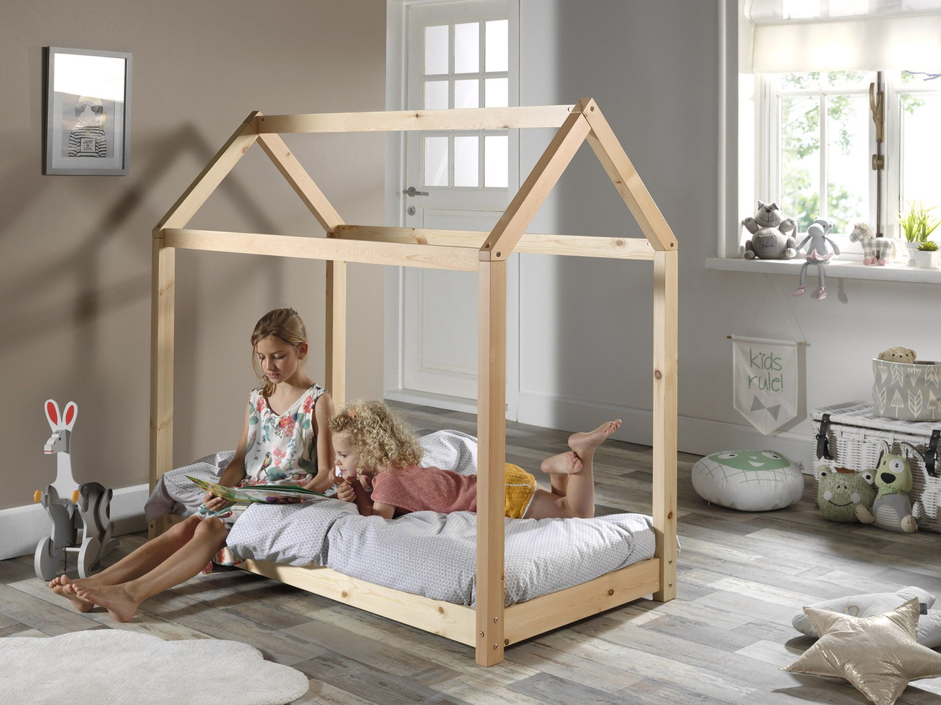 Hausbett Cabane Toddler Natur 3