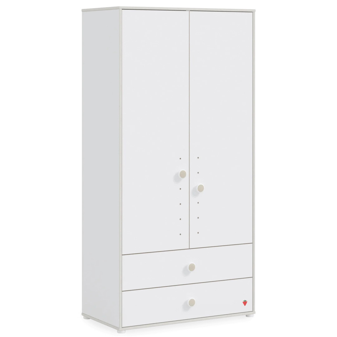 Kleiderschrank Montes Weiss, 2-türig