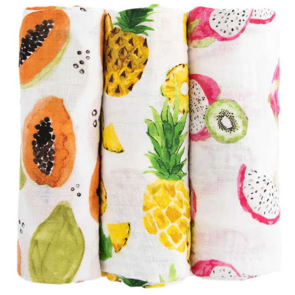 Pucktücher Tropical Fruit 3er-Set