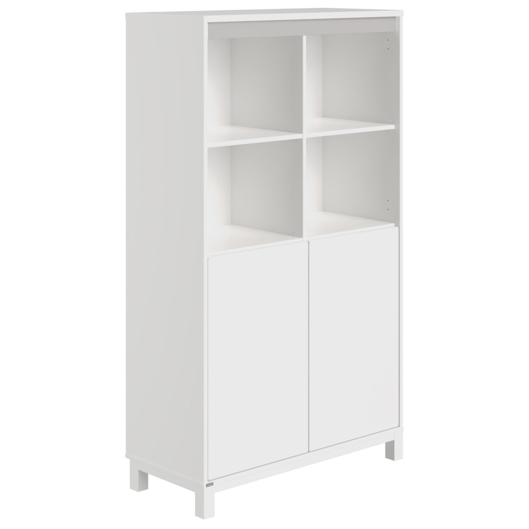 Regal Olli mit 2 Türen unten Grau 1