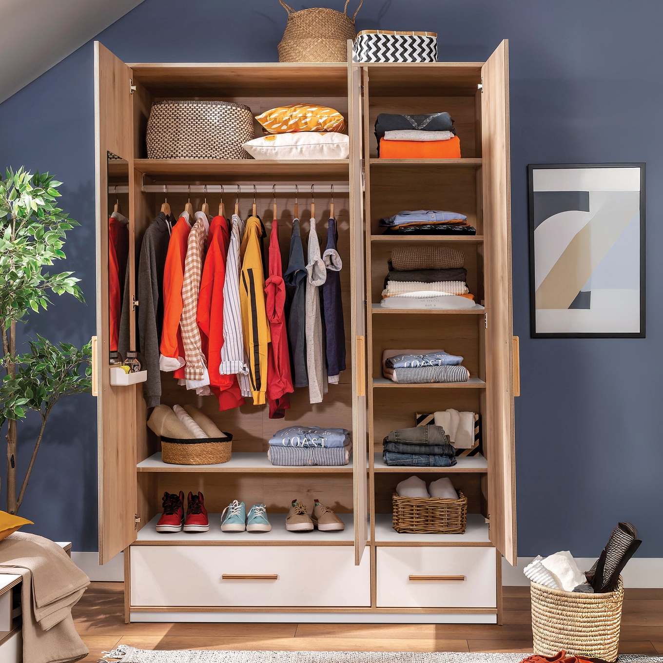 Kleiderschrank Modera 3-türig 3