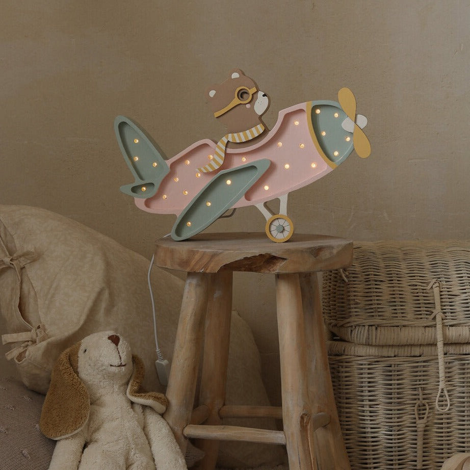 Nachtlampe Vintage Flugzeug Candy 3