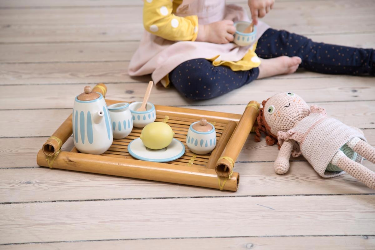 Spielzeug Tee Set aus Holz 3