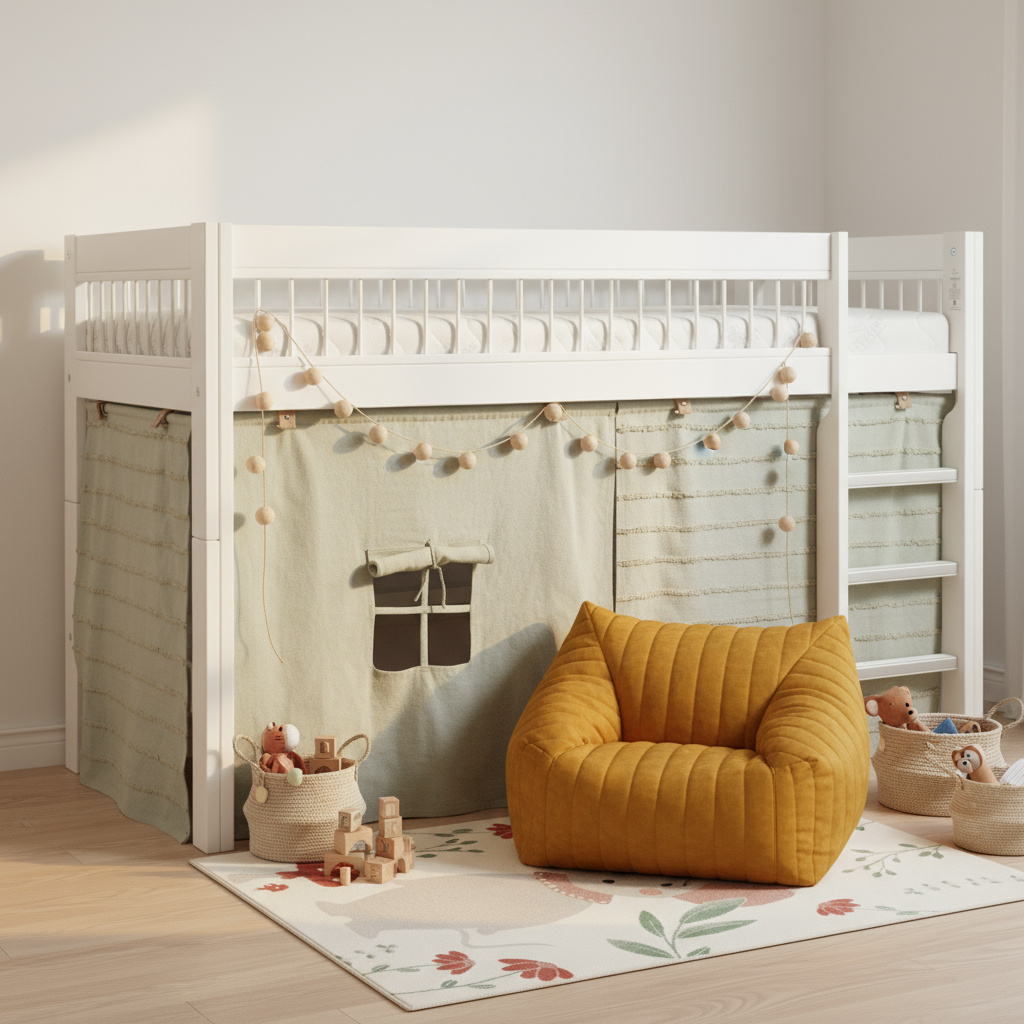 Halbhohes Bett Breeze Essence Blue Sage 3