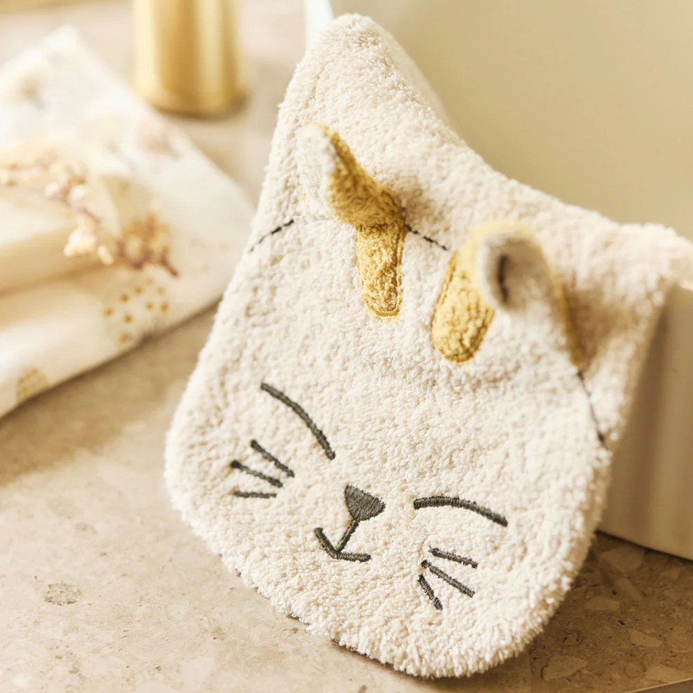 Waschhandschuh Frottee Katze 2