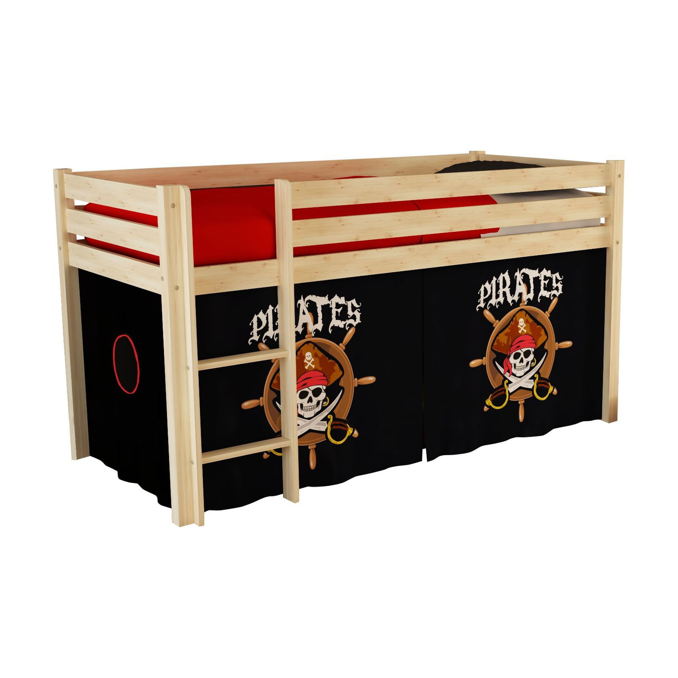 Halbhohes Bett Pirates Holz