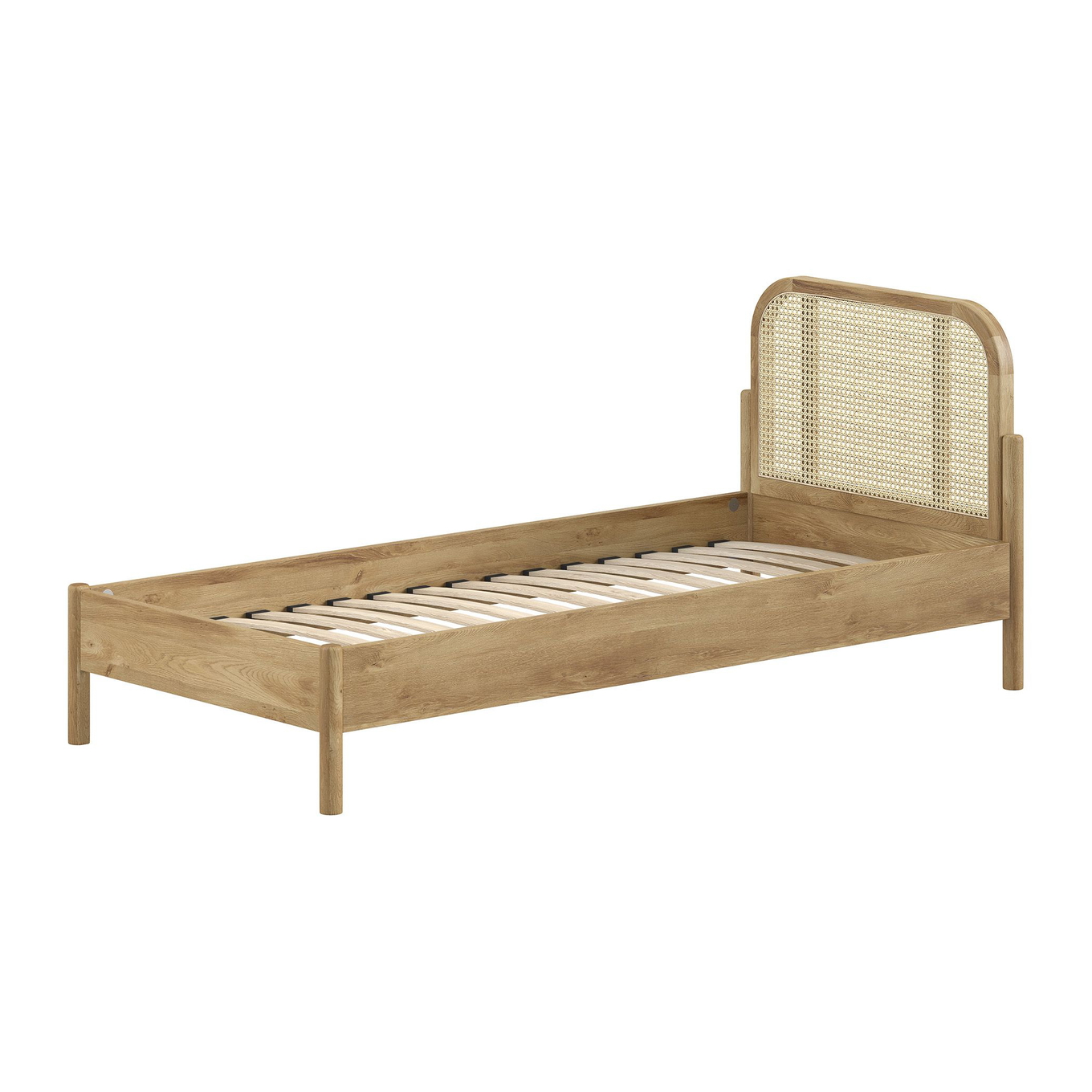Bett Olive Rattan 90 x 200 cm