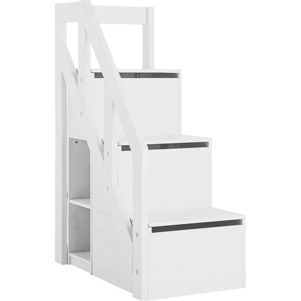 Treppe Lifetime für Halbhohes Bett Weiss 1