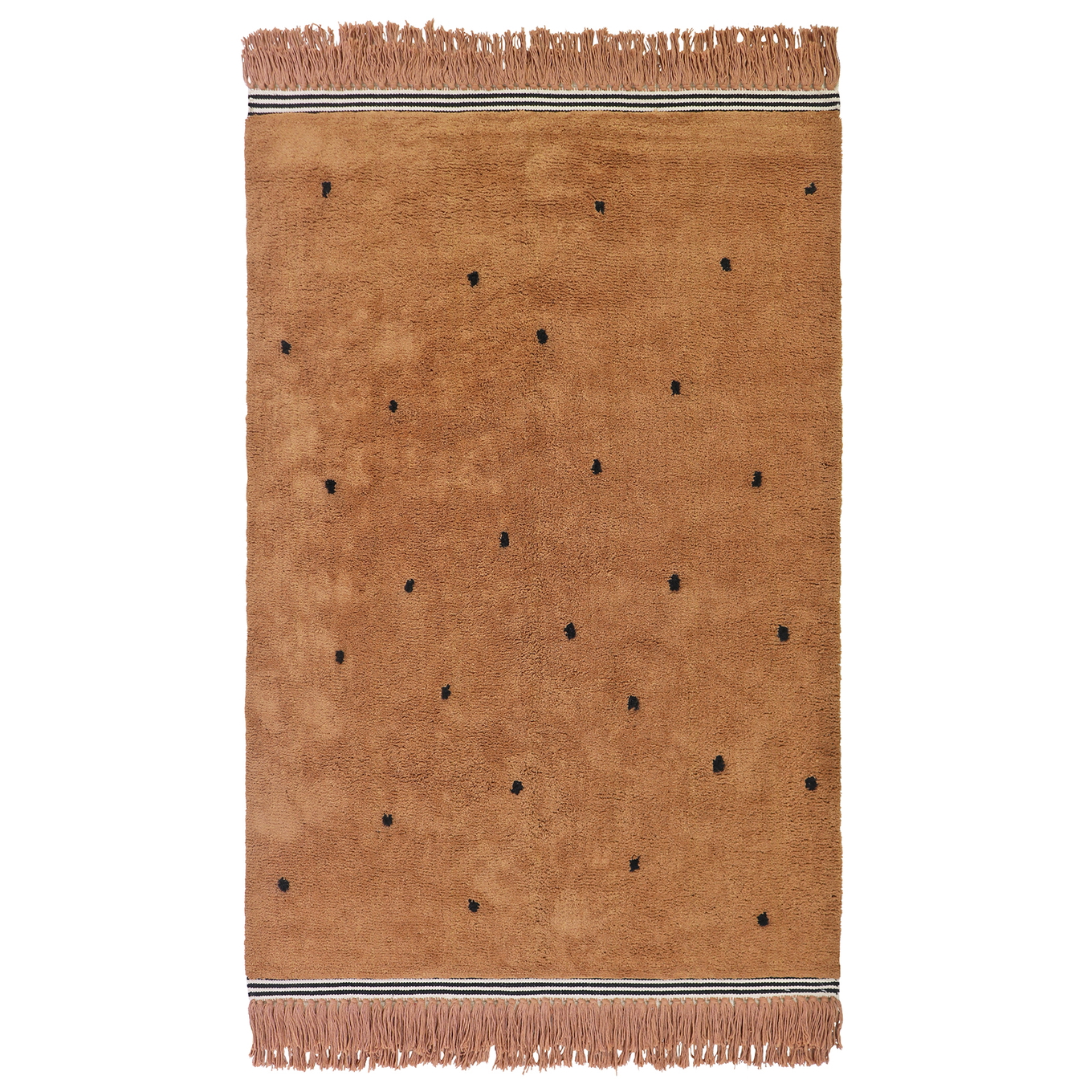 Teppich Emily Dots Braun
