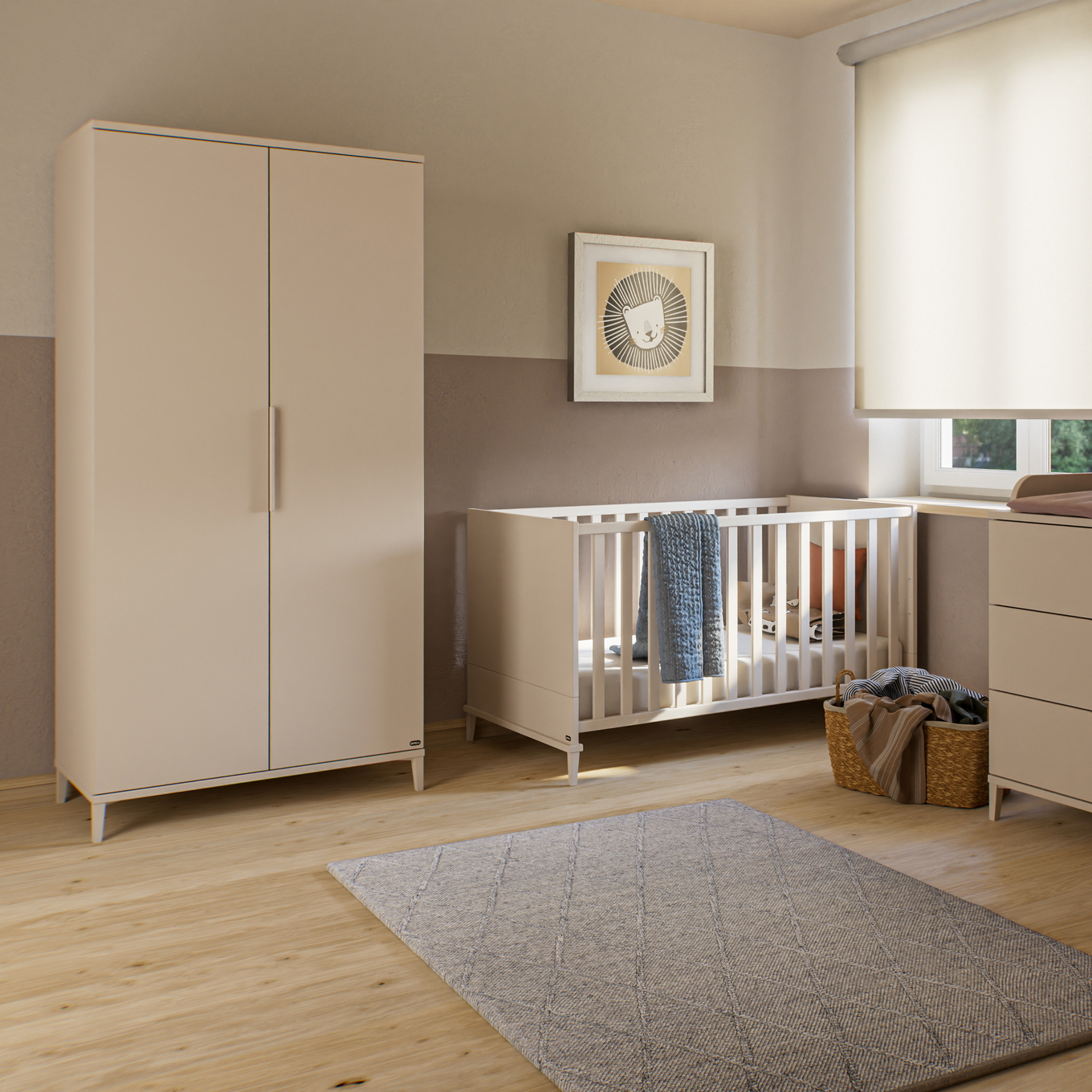 Kleiderschrank Sister Lou Yuny 2-türig 3