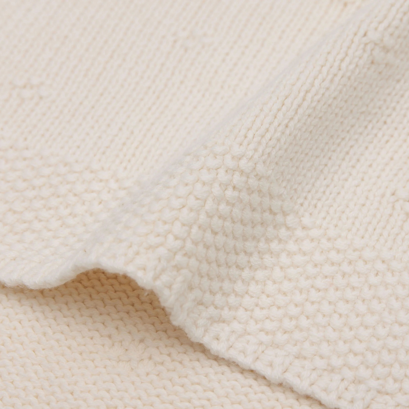 Babydecke Cosy Knit Ivory 10