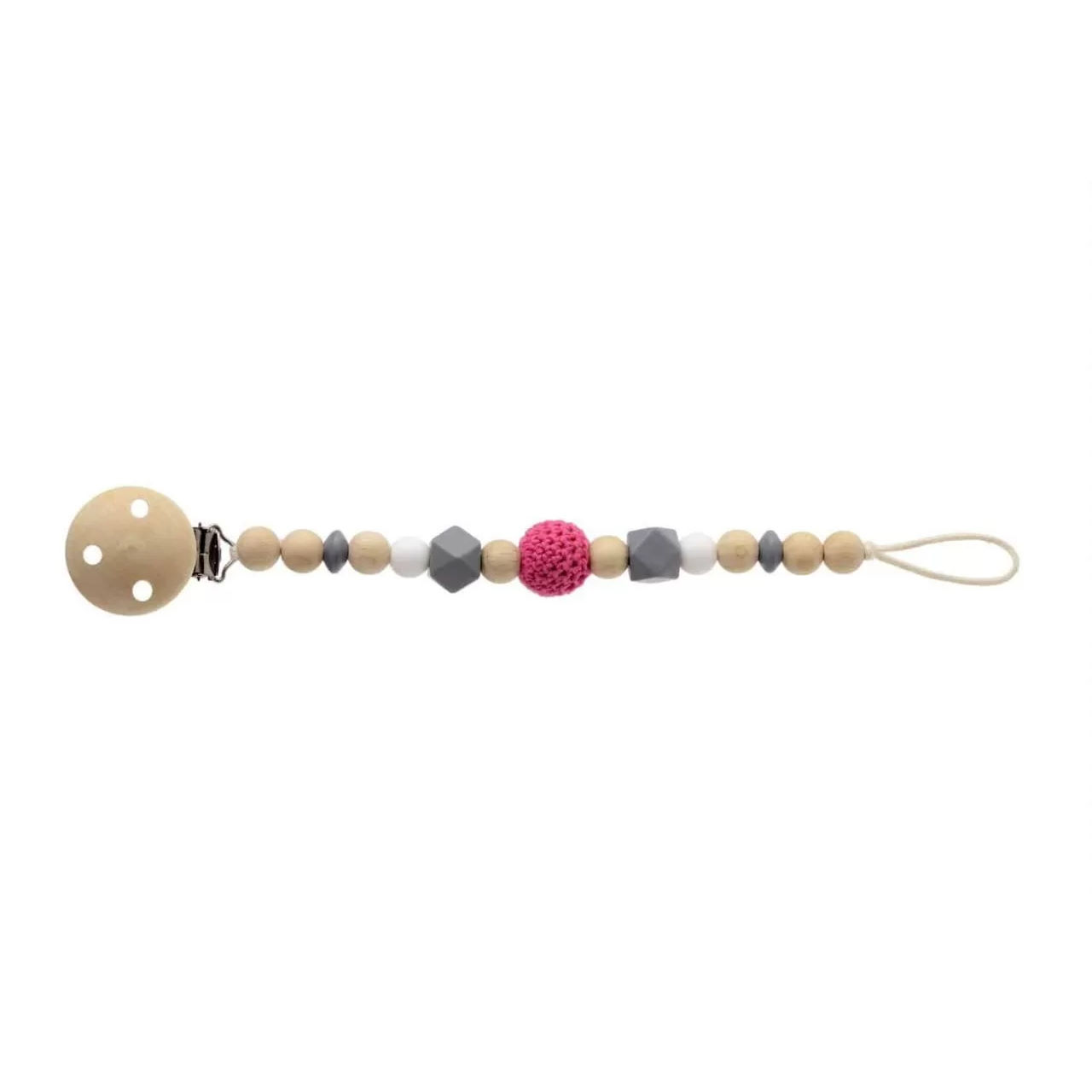 Schnullerkette Pink 1