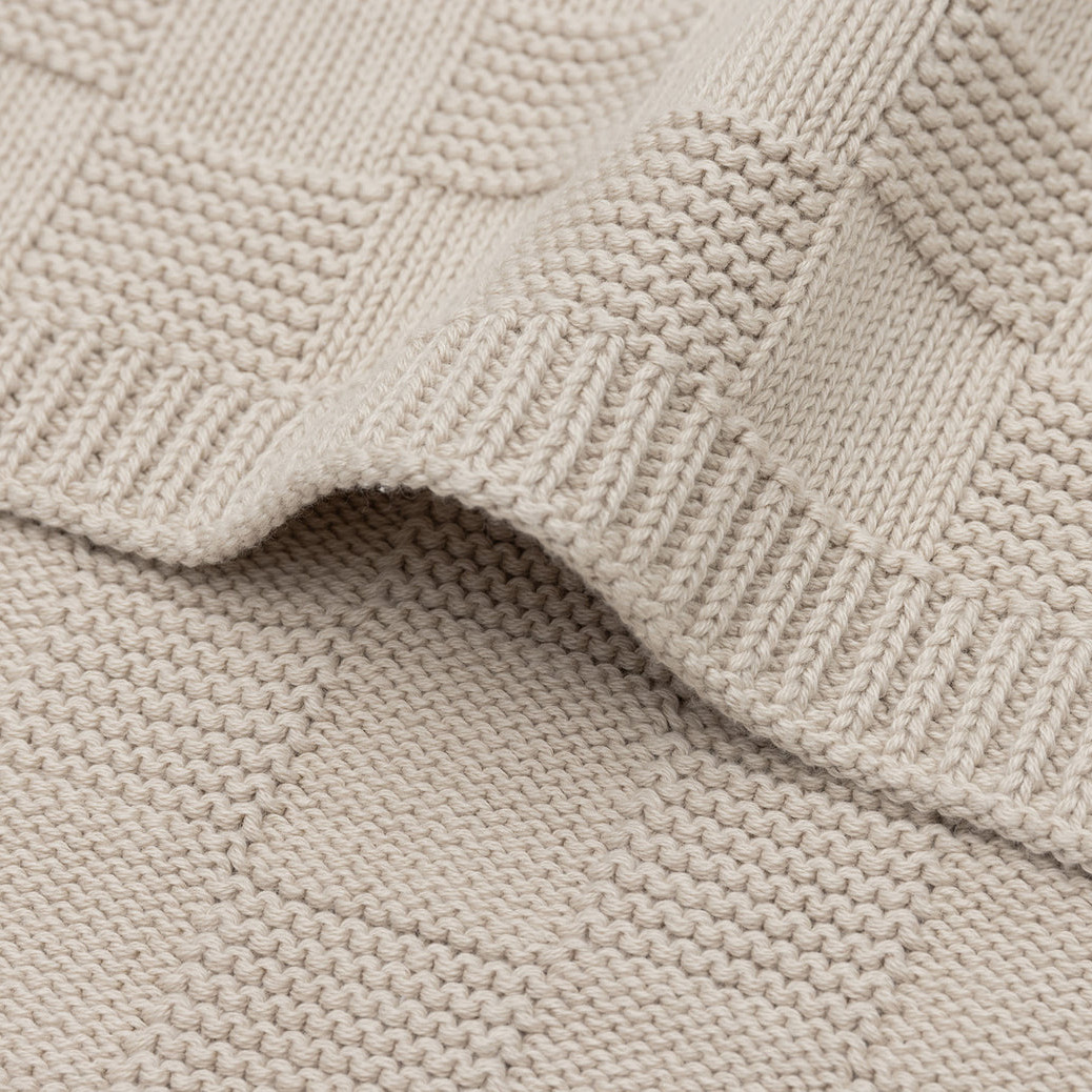 Decke Box Knit Warm Sand 6