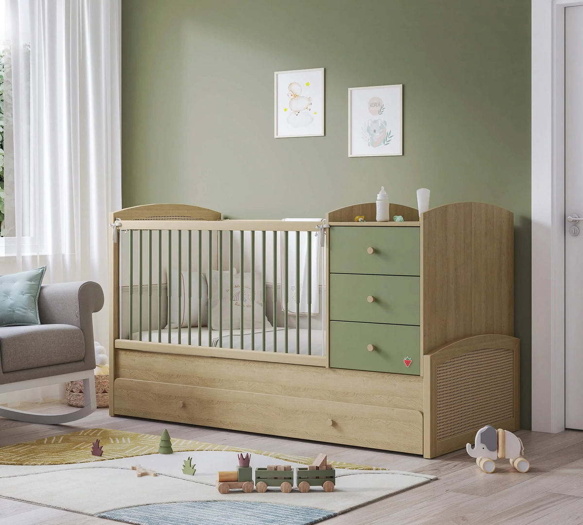 Babybett Loof Baby Umbaubar 2