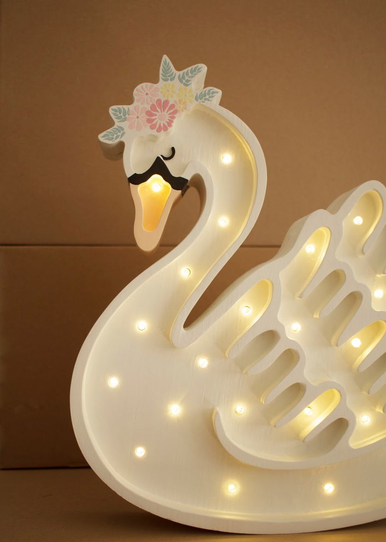 Nachtlampe Schwan 4