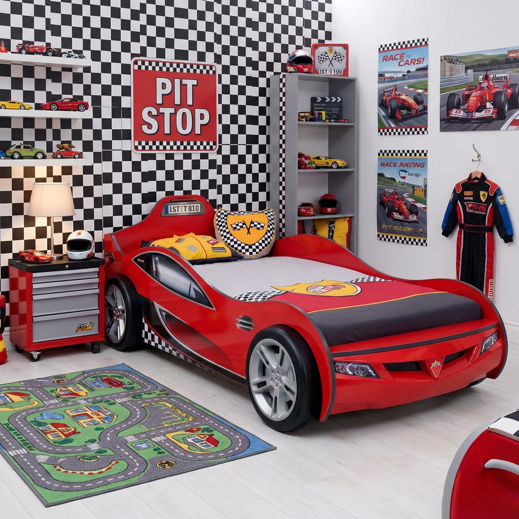 Autobett Coupe Rot 6