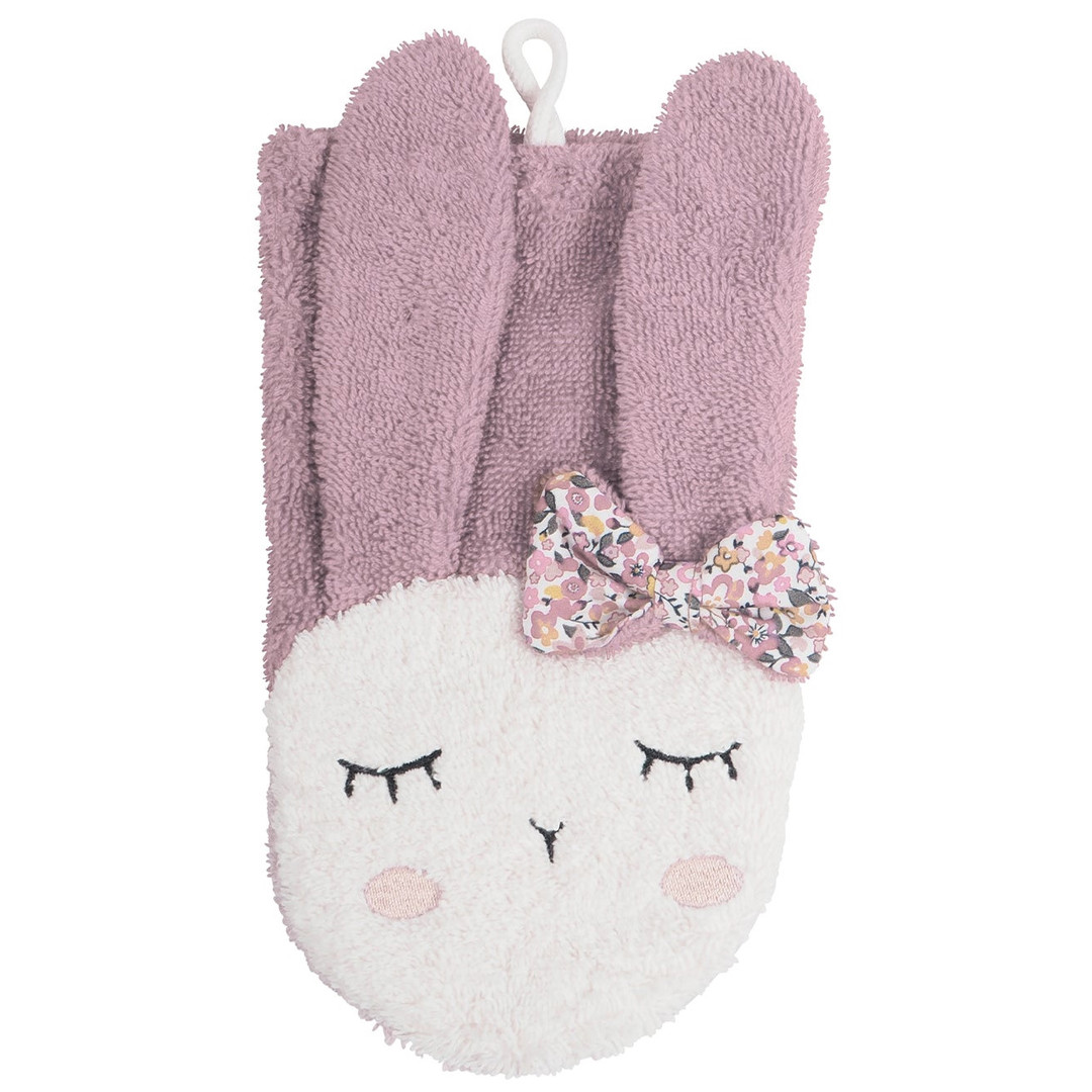 Waschlappen Hase Rosa 1