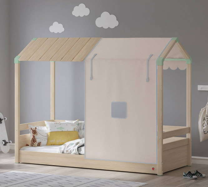 Spielvorhang Montes für Hausbett Cream 4