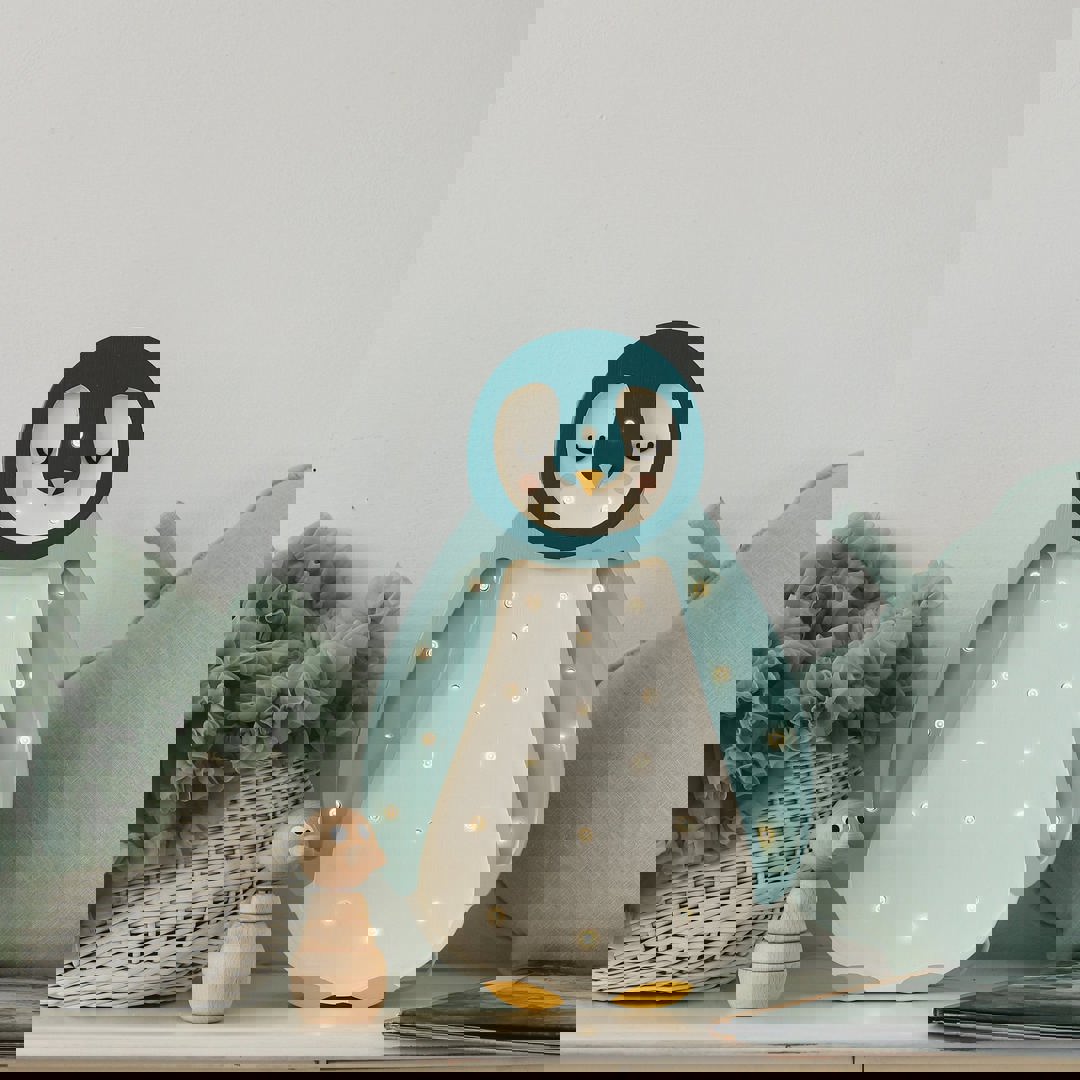 Nachtlampe Baby Pinguin Teal #2