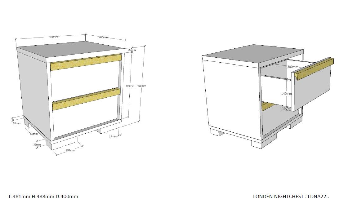 Kinderzimmer London 7-teilig Set Weiss, 3 12