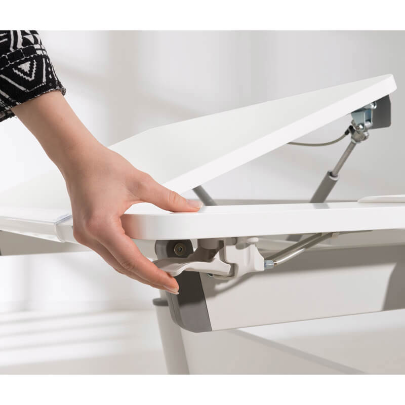 Schreibtisch Jaro Weiss für Linkshänder 5