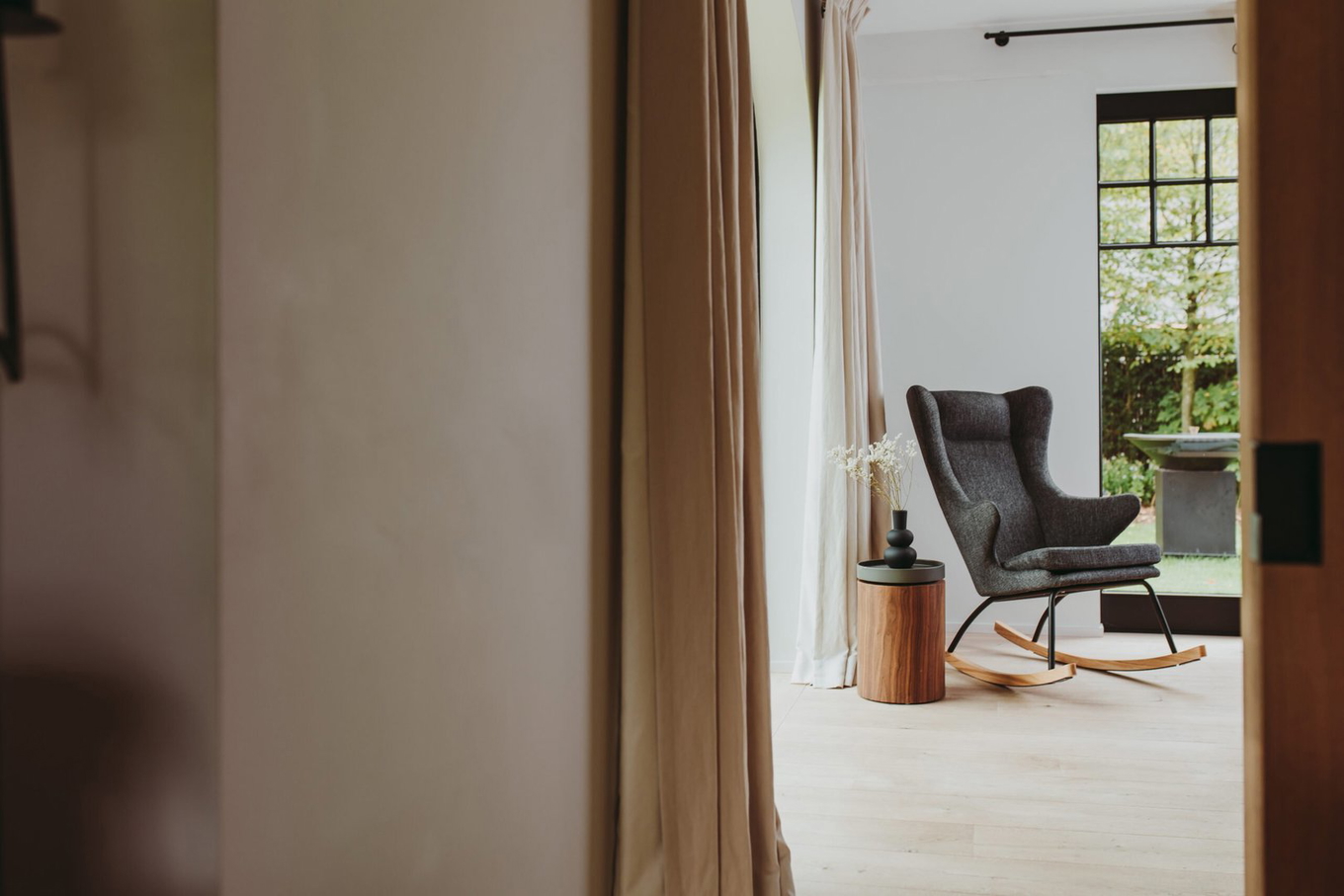 Schaukelstuhl für Mütter De Luxe Black 4