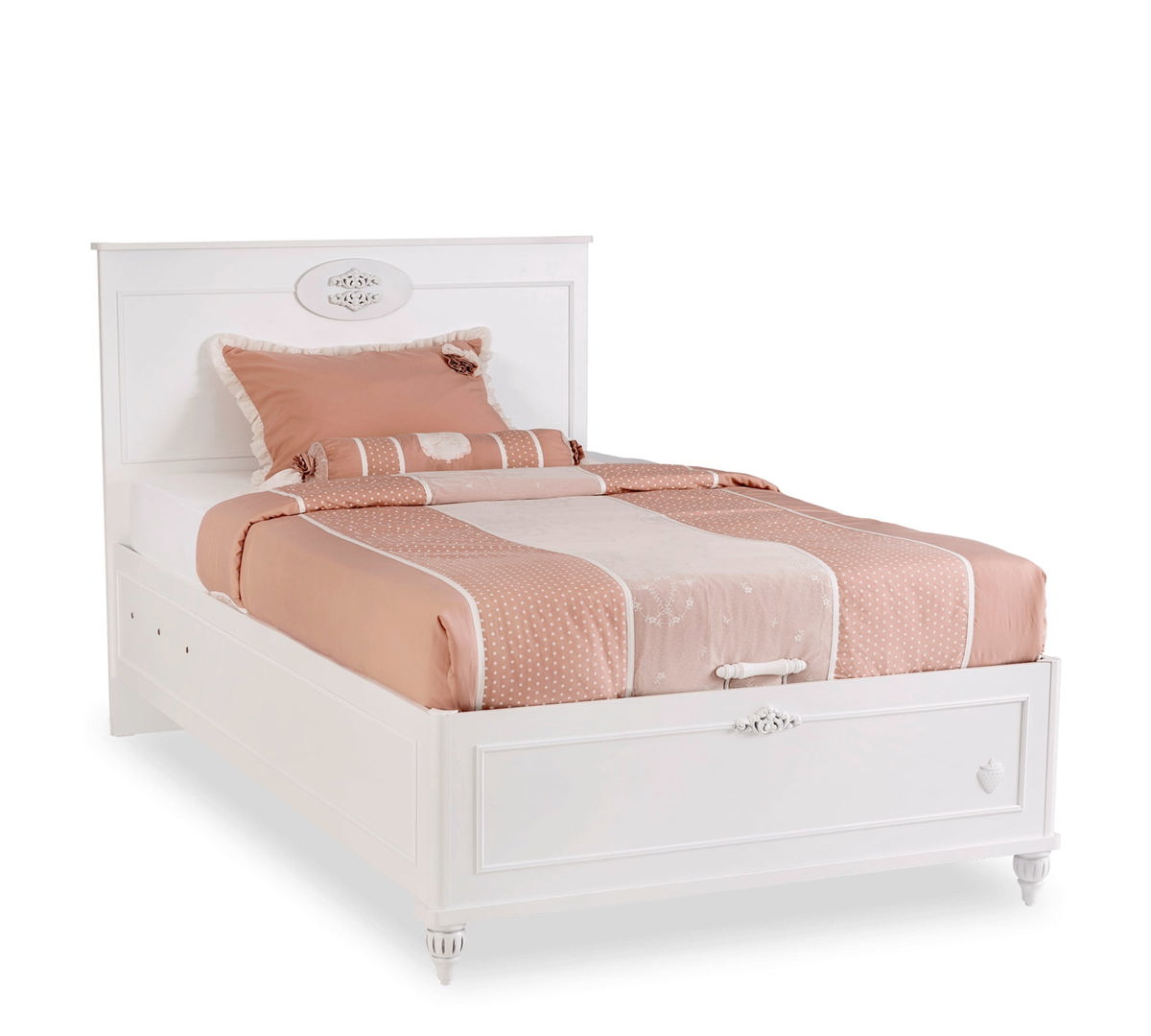 Bett Romantica mit Stauraum, 120 x 200 cm 4