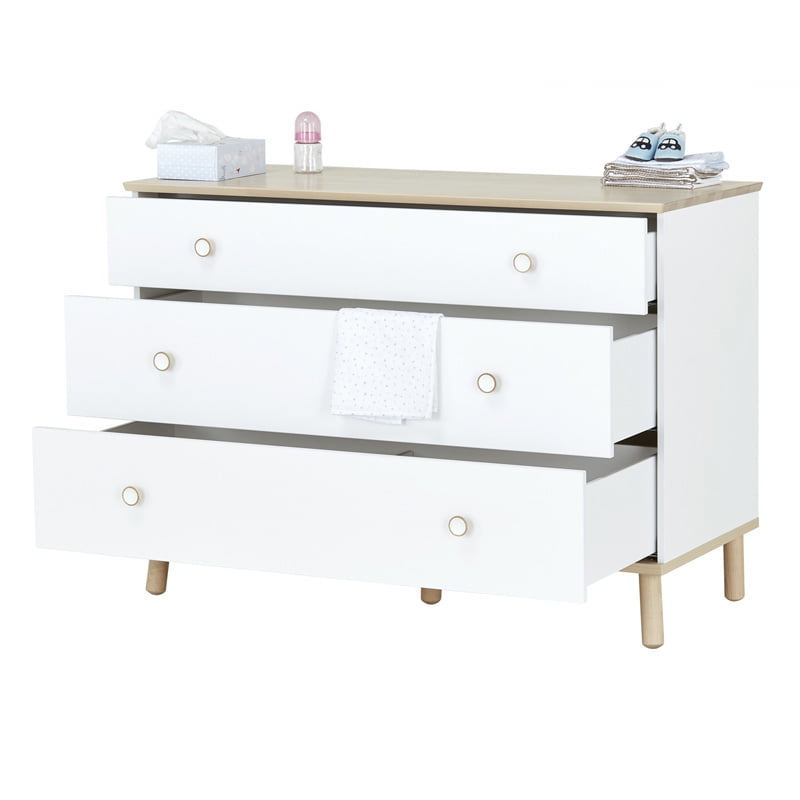 Kommode Ylvie Breit Front Weiss 5